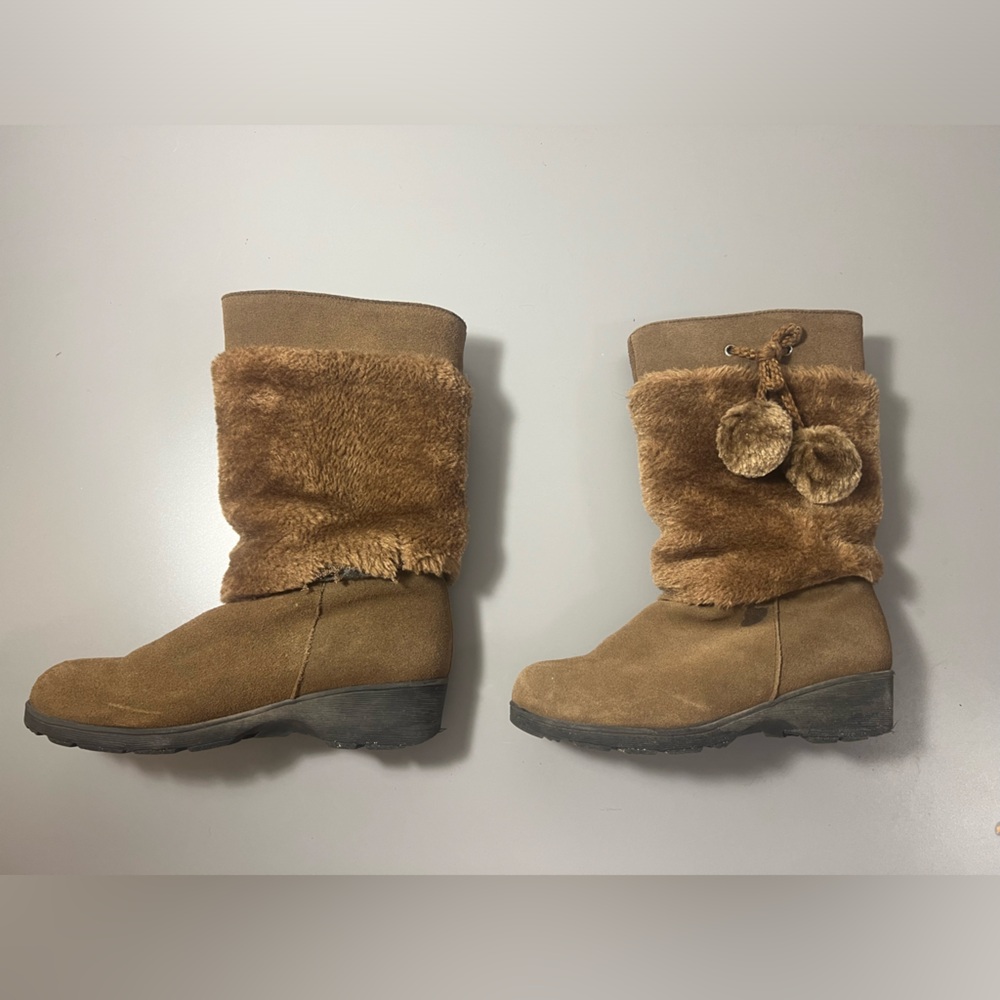 Warm cute fur boots